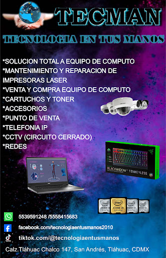 TECMAN REPARACIÓN COMPRA Y VENTA DE EQUIPO DE COMPUTO