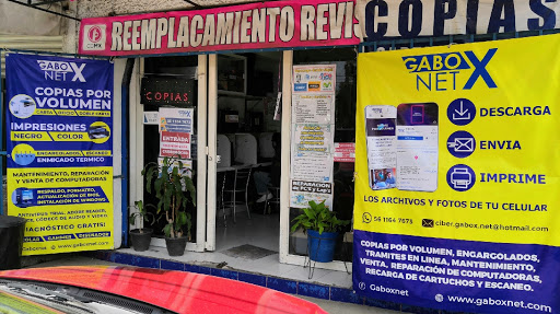 Copias, Papelería, Ciber, Reparación de computadoras, GaboxNet