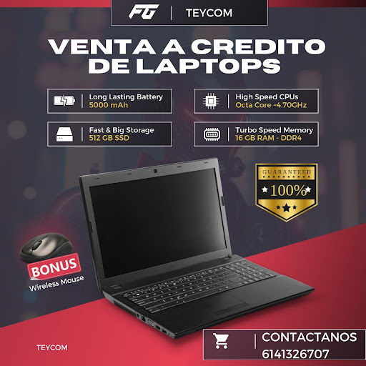 TEYCOM VENTA Y REPARACIÓN DE LAPTOP Y COMPUTADORAS, SMART TV Y CELULARES